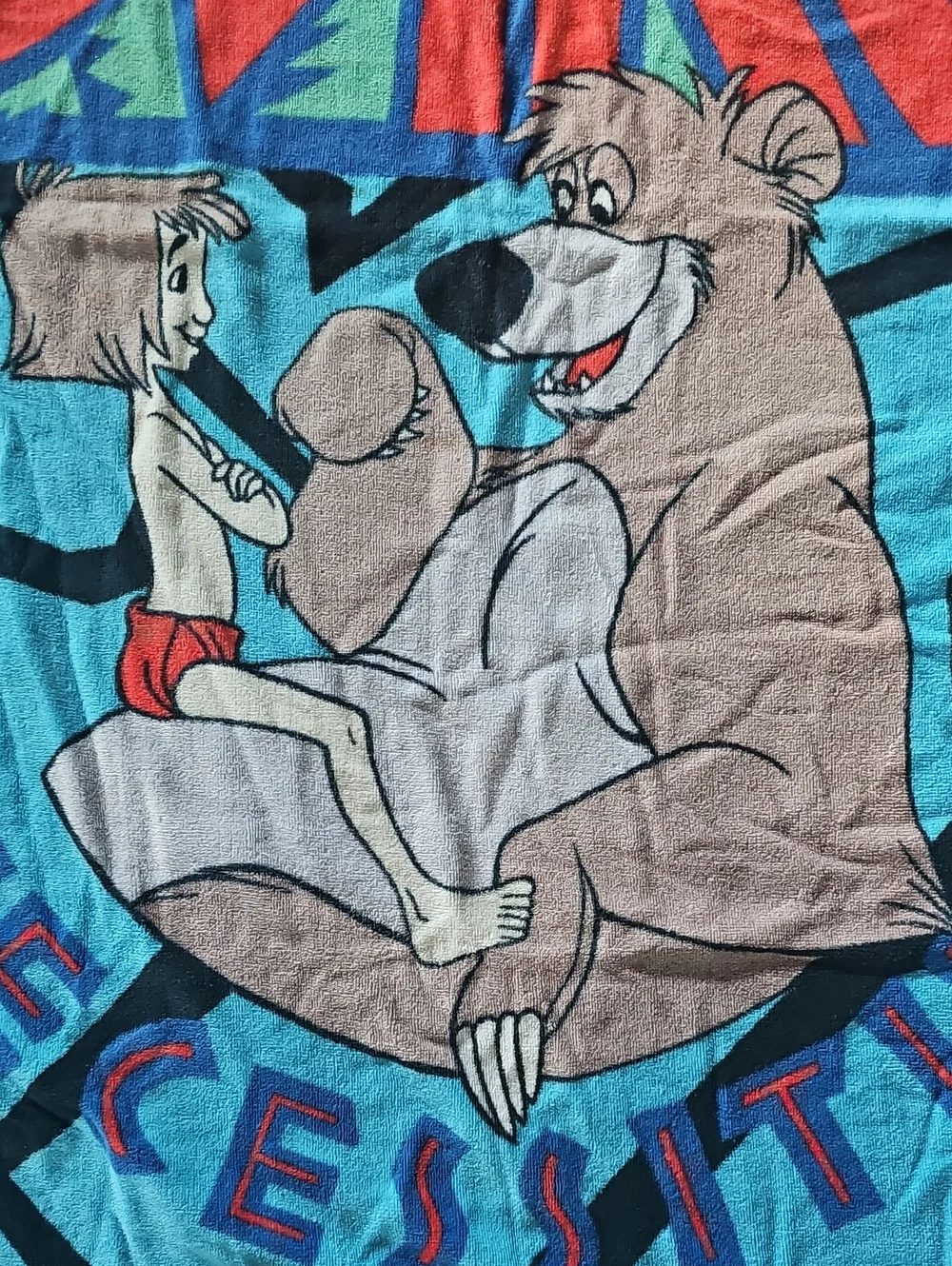 Walt Disney The Jungle Book Beach Towel Bare Necessities Front Graphics